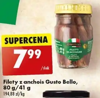 Biedronka Filety z anchois Gusto Bello, 80 g/41 g oferta