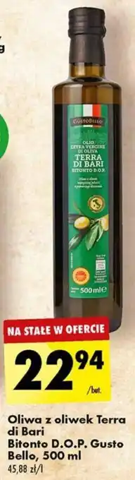 Biedronka Oliwa z oliwek Terra di Bari Bitonto D.O.P. Gusto Bello, 500 ml oferta