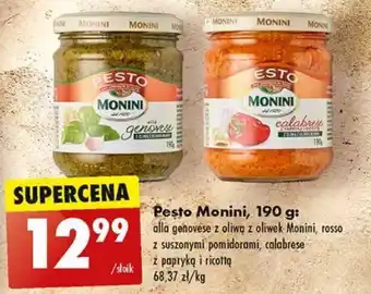 Biedronka Pesto Monini, 190 g oferta