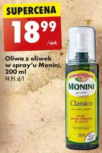 Biedronka Oliwa z oliwek w spray'u Monini, 200 ml oferta