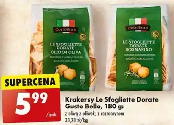 Biedronka Krakersy Le Sfogliette Dorate Gusto Bello, 180 g oferta