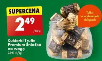 Biedronka Cukierki Trufle Premium Śnieżka na wagę 100 g oferta
