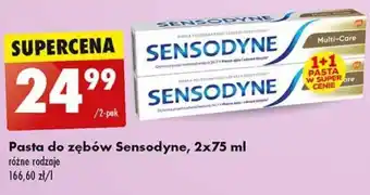 Biedronka Pasta do zębów Sensodyne, 2x75 ml oferta