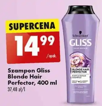 Biedronka Szampon Gliss Blonde Hair Perfector, 400 ml oferta