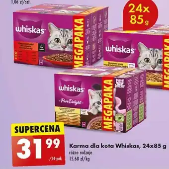 Biedronka Karma dla kota Whiskas, 24x85 g oferta