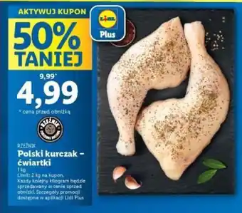 Lidl Polski kurczak – ćwiartki 1 kg oferta