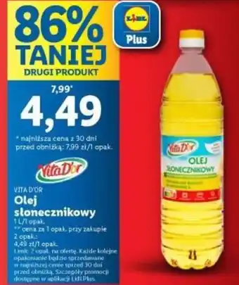Lidl Olej słonecznikowy 1 L oferta