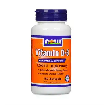 Drogeria Dr.Max Now foods vitamin d3 1000iu, suplement diety, 180 kapsułek oferta