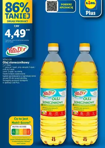 Lidl Olej słonecznikowy 1 L oferta