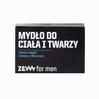 Drogeria Dr.Max Zew for men mydło do ciała i twarzy węgiel drzewny, 85 ml oferta