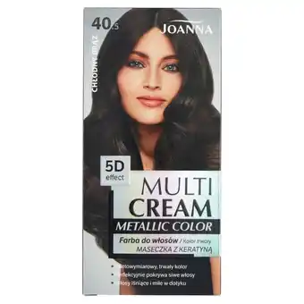 Drogeria Dr.Max Joanna multi cream metallic color farba do włosów, chodny brąz 40.5, 1 szt oferta