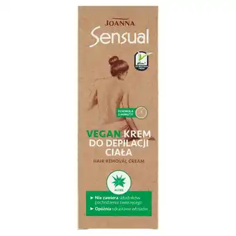 Joanna sensual vegan krem do depilacji ciała, 100 g