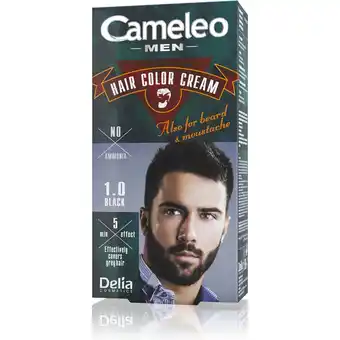 Drogeria Dr.Max Delia cameleo men hair color cream 1.0 black farba do włosów, 30 ml oferta
