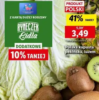 Lidl Polska kapusta pekińska, luzem 1 kg oferta