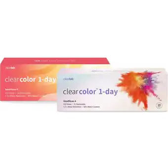 Clearlab clearcolor 1-day kolorowe soczewki kontaktowe szare -4.50, 10 szt