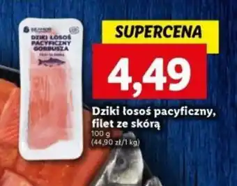 Lidl Dziki łosoś pacyficzny, filet ze skórą 100g oferta