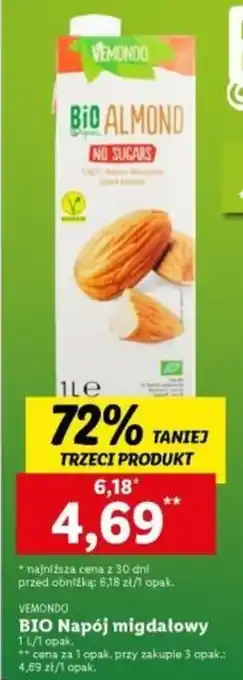 Lidl BIO Napój migdałowy 1 L oferta