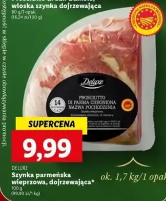 Lidl Szynka parmeńska wieprzowa, dojrzewająca 100 g oferta
