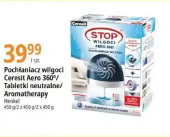 E.Leclerc Pochłaniacz wilgoci Ceresit Aero 360°/ Tabletki neutralne/ Aromatherapy Henkel 450g oferta