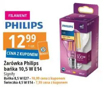 E.Leclerc Żarówka Philips bańka 10,5 W E14 Signify oferta