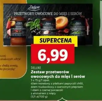 Lidl DELUXE Zestaw przetworów owocowych do mięs i serów 3 x 75 g oferta