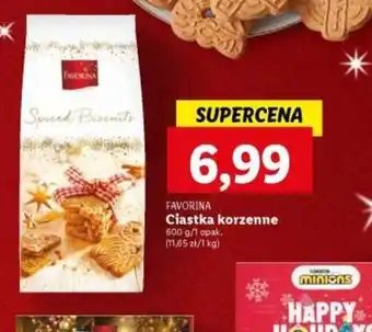 Lidl FAVORINA Ciastka korzenne 600 g oferta