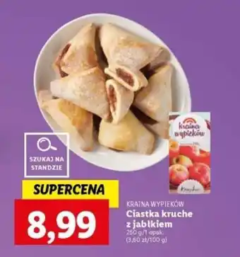 Lidl KRAINA WYPIEKÓW Ciastka kruche z jabłkiem 250g oferta