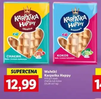Lidl Wafelki Karpatka Happy 500 g oferta