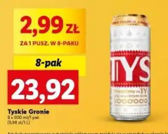 Lidl Tyskie Gronie 8 x 500ml oferta