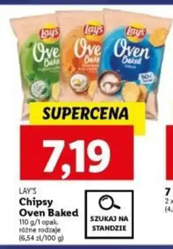 Lidl LAY'S Chipsy Oven Baked 110 g oferta