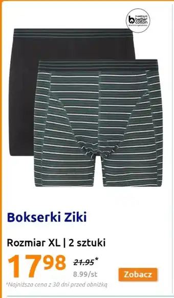 Action Bokserki Ziki Rozmiar XL 2 sztuki oferta