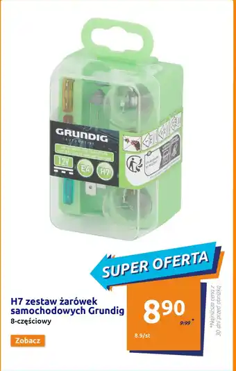Action H7 zestaw żarówek samochodowych Grundig 8-częściowy oferta