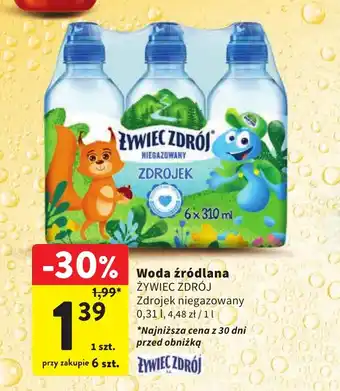 Intermarche Woda źródlana Żywiec Zdrój 0,31l oferta