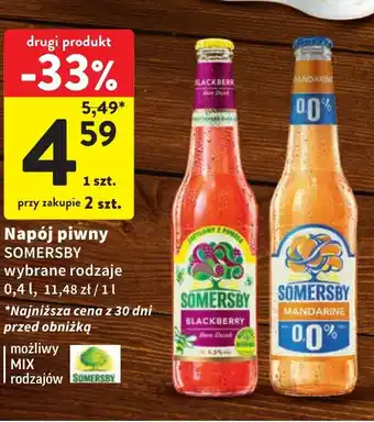 Intermarche Napój piwny SOMERSBY 0,4l oferta