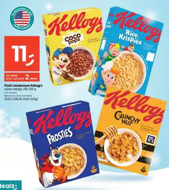 Dealz Płatki śniadaniowe Kellogg's różne rodzaje 295-330 g oferta