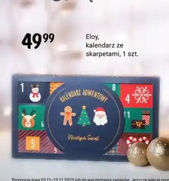 Rossmann Eloy, kalendarz ze skarpetami, oferta