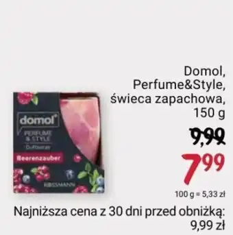 Rossmann Domol, Perfume&Style, świeca zapachowa, 150 g oferta