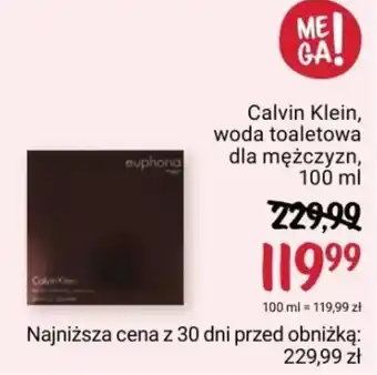 Rossmann Calvin Klein, woda toaletowa dla mężczyzn, 100 ml oferta