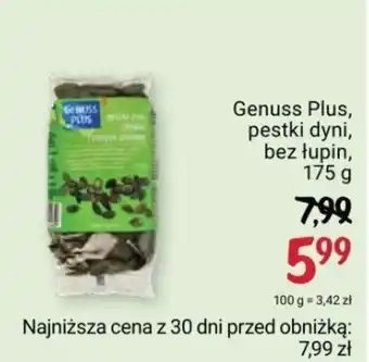 Rossmann Genuss Plus, pestki dyni, bez łupin, 175 g oferta