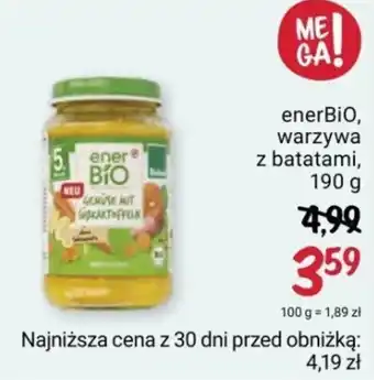 Rossmann enerBiO, warzywa z batatami, 190 g oferta