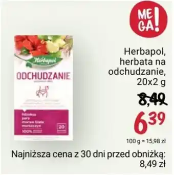 Rossmann Herbapol, herbata na odchudzanie, 20x2 g oferta