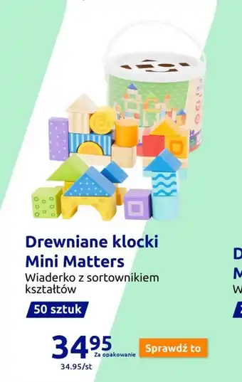 Action Drewniane klocki Mini Matters oferta