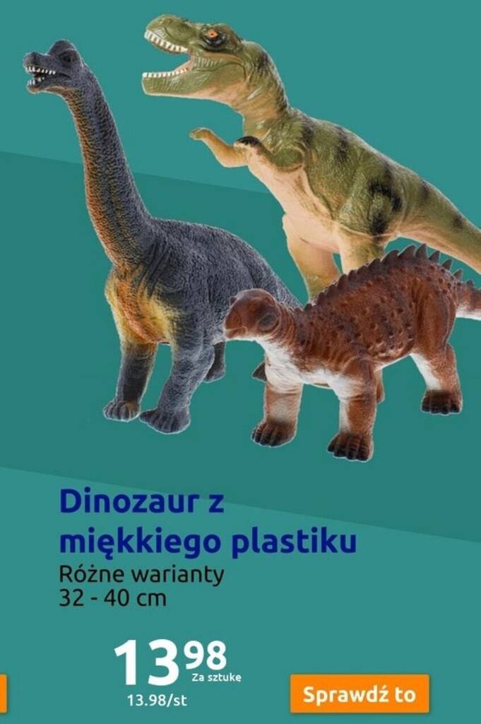 Action Dinozaur z miękkiego plastiku oferta