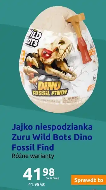 Action Jajko niespodzianka Zuru Wild Bots Dino Fossil Find oferta