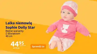 Lalka niemowlę Sophie Dolly Star