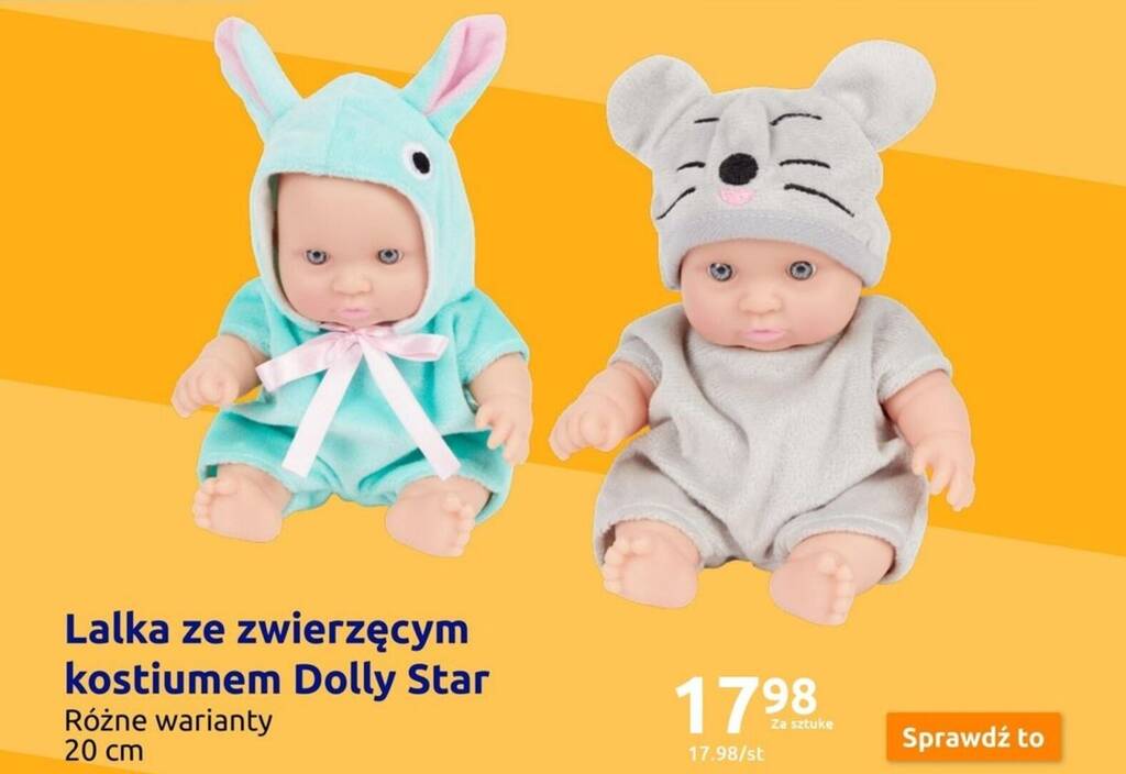 Action Lalka ze zwierzęcym kostiumem Dolly Star oferta