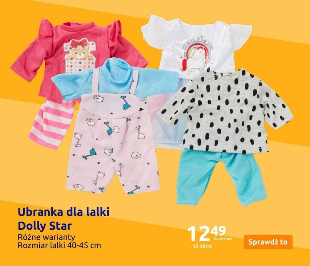 Action Ubranka dla lalki Dolly Star oferta