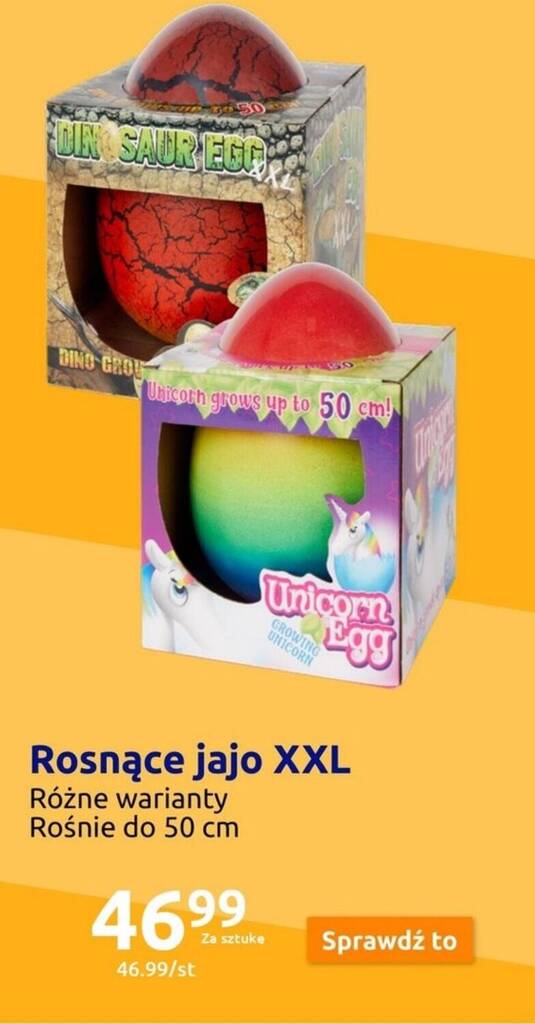 Action Rosnące jajo XXL oferta