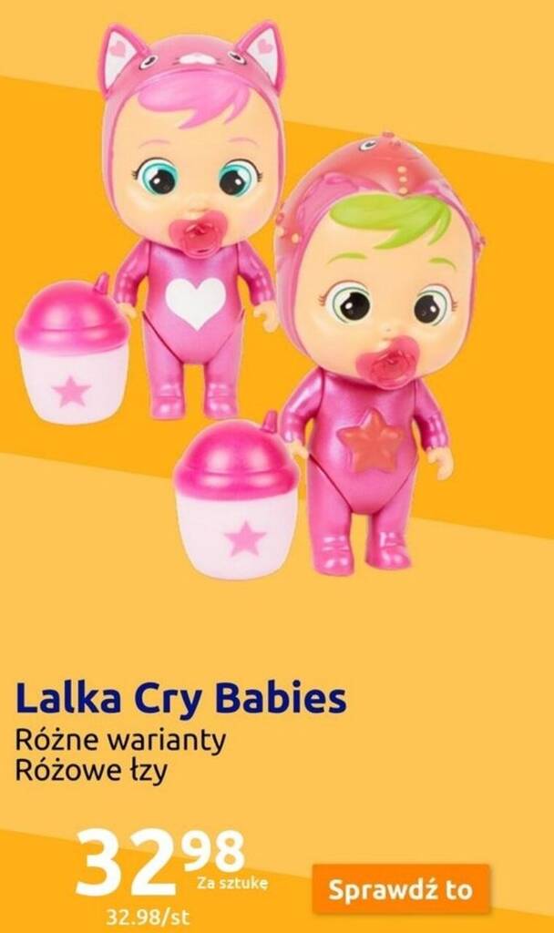 Action Lalka Cry Babies oferta