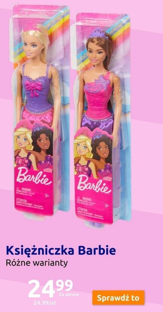 Action Księżniczka Barbie oferta